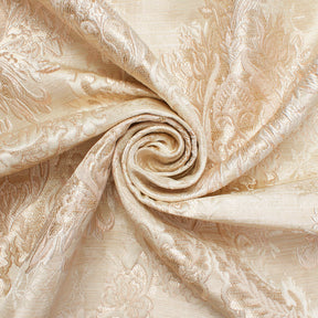 Grand Extra Wide Metallic Damask Upholstery Jacquard