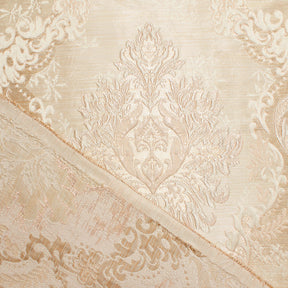 Grand Extra Wide Metallic Damask Upholstery Jacquard