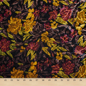 Floral Patterned Micro Velvet