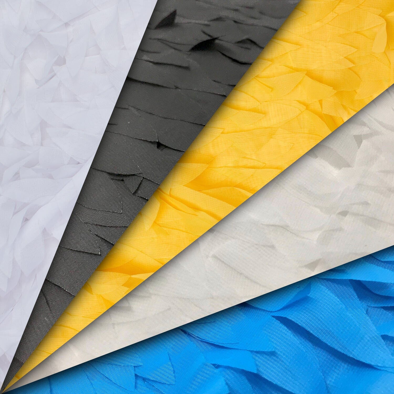 Triangle Leaf Ruffle Chiffon Fabric 60