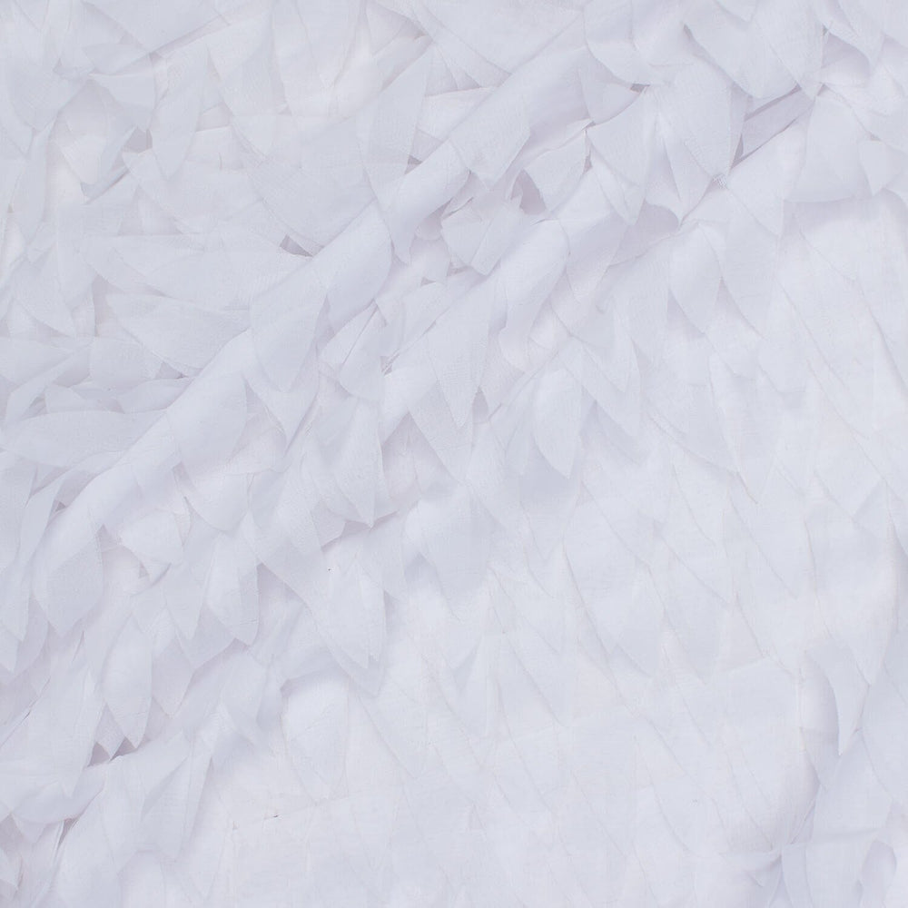 Triangle Leaf Ruffle Chiffon Fabric 60