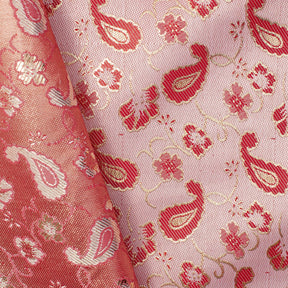 Floral Paisley Metallic Satin Jacquard