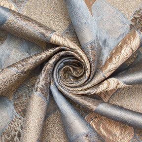 Ornamental Extra Wide Metallic Upholstery Jacquard