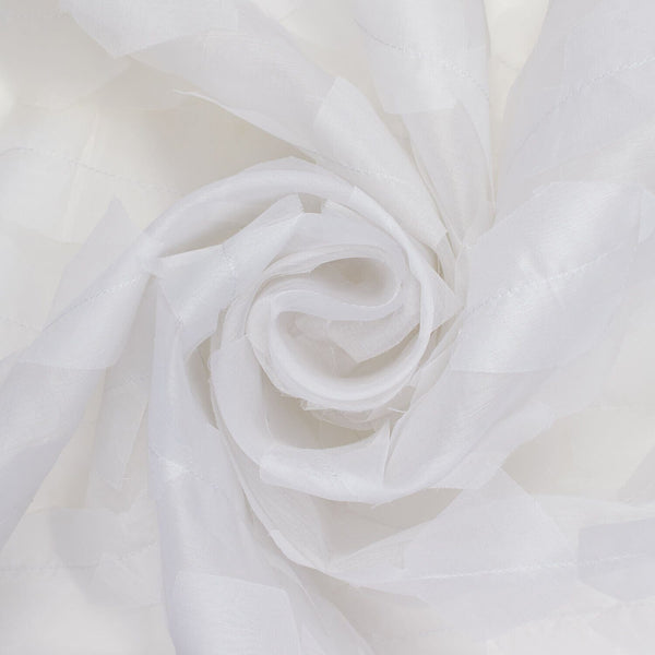 Geometric Ruffle Organza