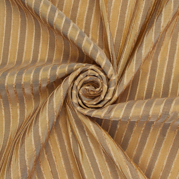 Striped Plain Woven Silk Chenille