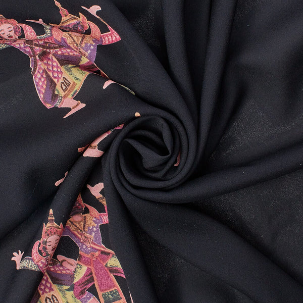 Bian Lian Printed Silk Chiffon