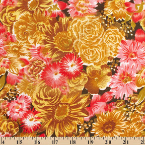 Floral Garden Printed Tissue Faille