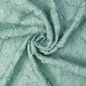 Two-Tone Ruched Ruffle Satin