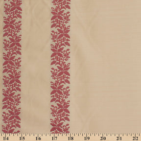 Floral Vine Embroidery On Silk Taffeta (54 Inch)