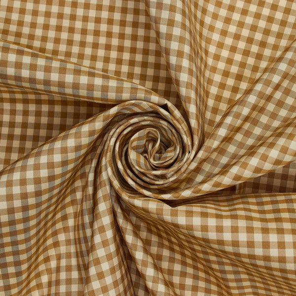 1/8 Inch Gingham Check Silk Taffeta (54 Inch)