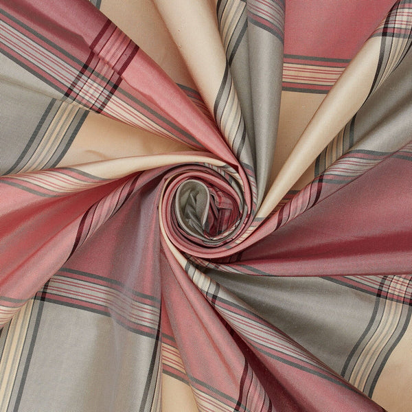 3" Plaid Check Silk Taffeta (54")