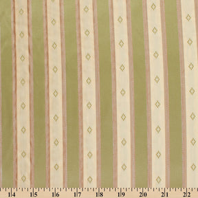 Striped Embroidered Cross Silk Satin Taffeta (54 Inch)