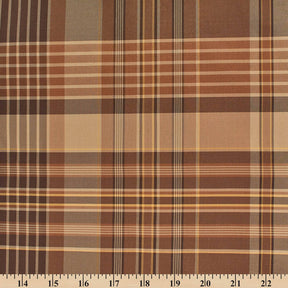 Geometric Plaid Tartan Check Silk Taffeta (54 Inch)