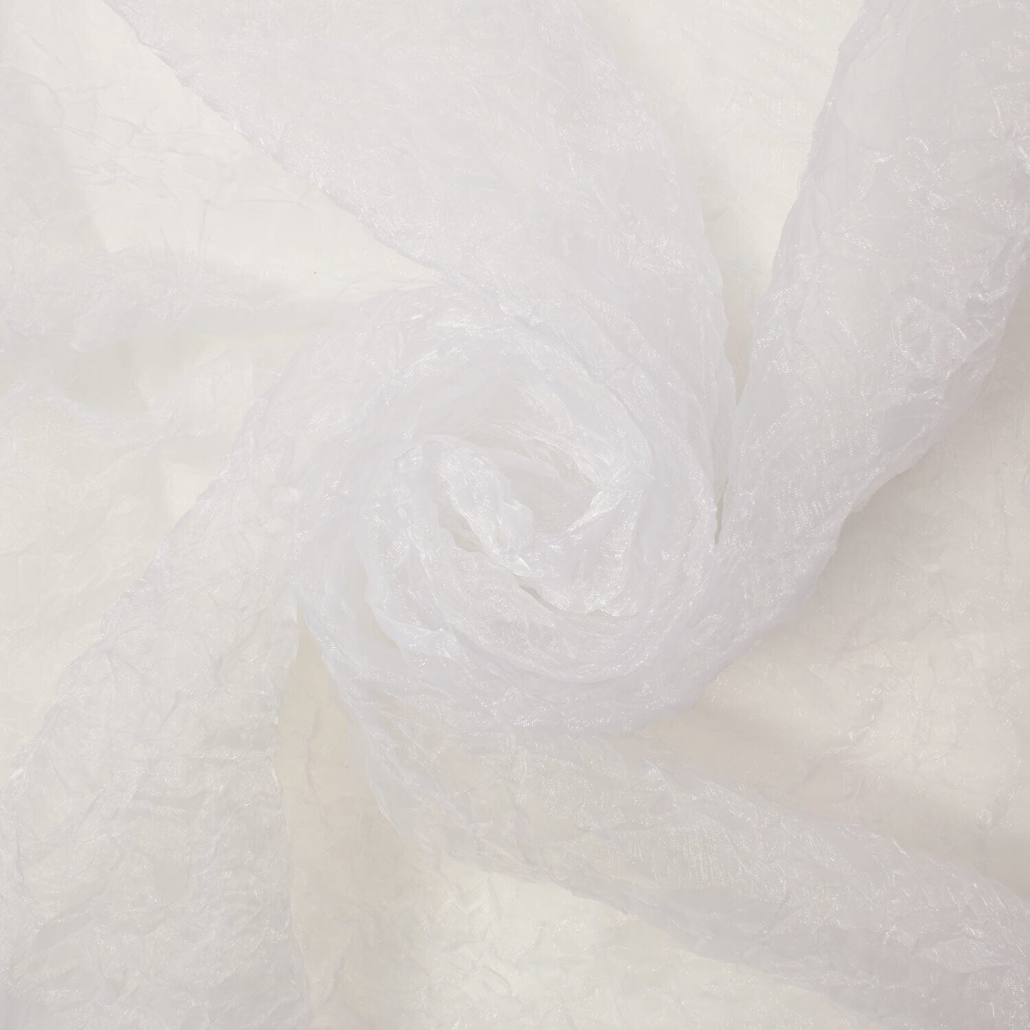 Crushed Crystal Polyester Organza Fabric