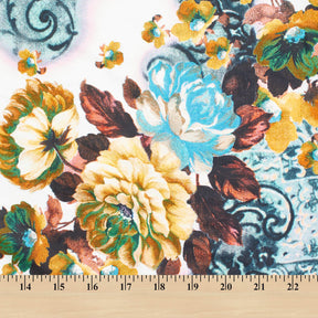 Floral Vine Printed Broadcloth