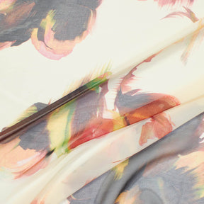 Watercolor Floral Printed Chiffon