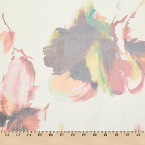 Watercolor Floral Printed Chiffon