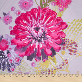 Carnation Floral Bouquet Printed Broadcloth