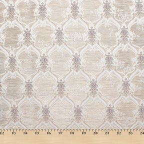 Trellis Geometric Extra Wide Two Tone Metallic Jacquard