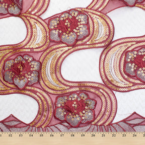 Floral Swirl Patch Chemical Lace