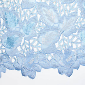 Leafy Sequin Metallic Embroidered Lace