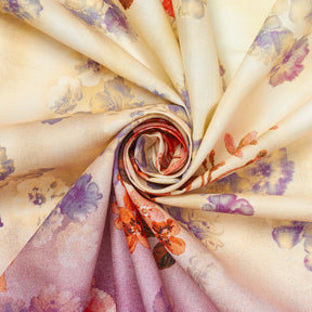 Ombre Floral Printed Cotton Broadcloth