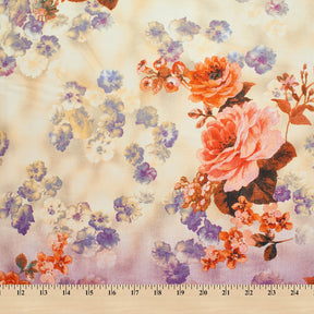 Ombre Floral Printed Cotton Broadcloth