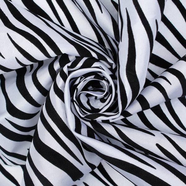 Zebra Stripe Velvet Taffeta