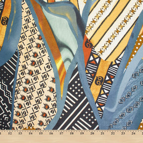 African Printed Charmeuse Satin (613)