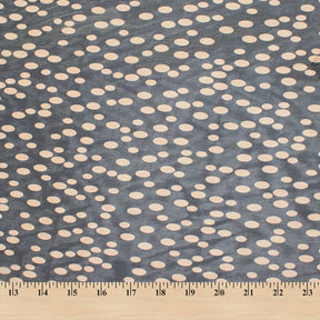 Abstract Oval Spotted Printed Silk Chiffon