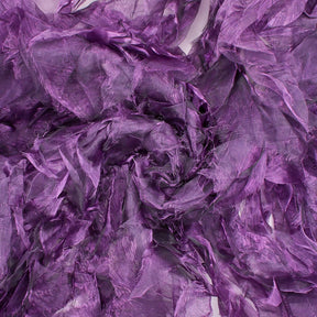 Purple Ruffle Organza