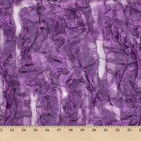 Purple Ruffle Organza