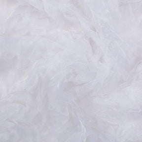 White Ruffle Organza