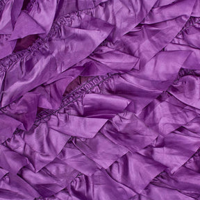 Multicolor Taffeta Ruffles On Taffeta