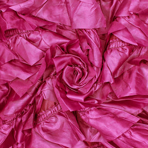 Multicolor Taffeta Ruffles On Taffeta