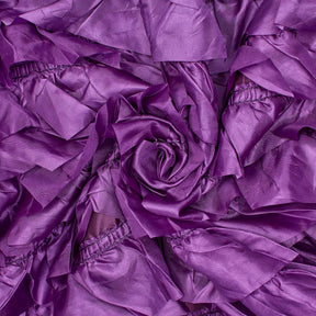 Multicolor Taffeta Ruffles On Taffeta