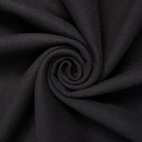 Brushed Polyester Wool Coating Fabric SV573847 Black Image A2