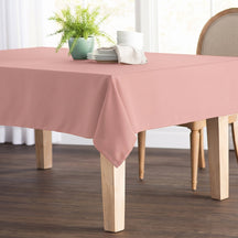 Poplin 60 Rectangular Table Covers Blush Image 1