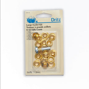 Dritz 1 4 Inch 6Mm Large 12 Set Eyelet And Tool Kit SV580955 Bronze 1