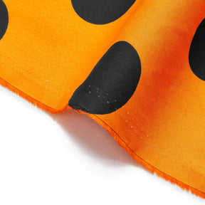 Extra Large Polka Dot Cotton Poplin Fabric 58 60 Inch SV576931 Mustard / Black A3