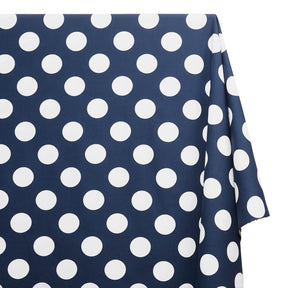 Extra Large Polka Dot Cotton Poplin Fabric 58 60 Inch SV576930 Navy / White A1