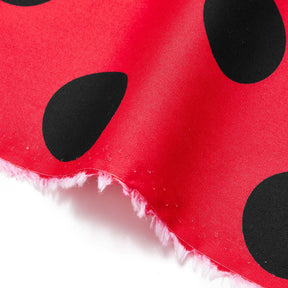 Extra Large Polka Dot Cotton Poplin Fabric 58 60 Inch SV576935 Red / Black A3
