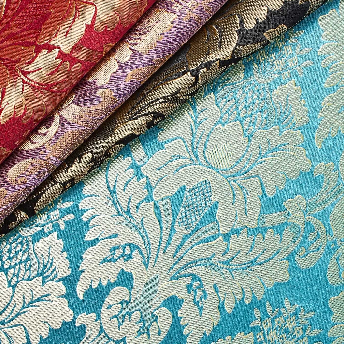 Extra Wide Floral Damask Upholstery Jacquard Fabric Group