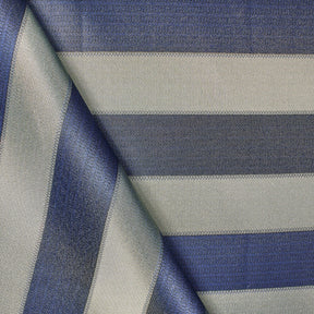 Extra Wide Striped Upholstery Jacquard Fabric SV571013 Navy Blue / Gold A3