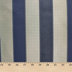 Extra Wide Striped Upholstery Jacquard Fabric SV571013 Navy Blue / Gold A9