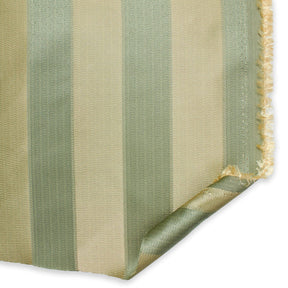 Extra Wide Striped Upholstery Jacquard Fabric SV574803 Sage Green / Gold A5