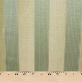 Extra Wide Striped Upholstery Jacquard Fabric SV574803 Sage Green / Gold A9