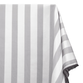 Extra Wide Striped Upholstery Jacquard Fabric SV571054 Black / White A1