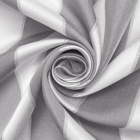 Extra Wide Striped Upholstery Jacquard Fabric SV571054 Black / White A2