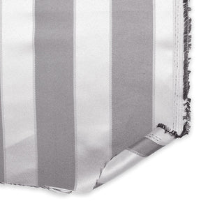 Extra Wide Striped Upholstery Jacquard Fabric SV571054 Black / White A5